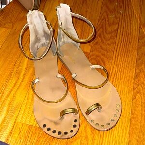 Lulus gold strappy sandals
